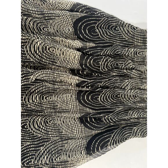 Express Strapless Flowy Mini Silk Dress Womens 6 Black Y2K Boho Festival Whimsy - Picture 10 of 16